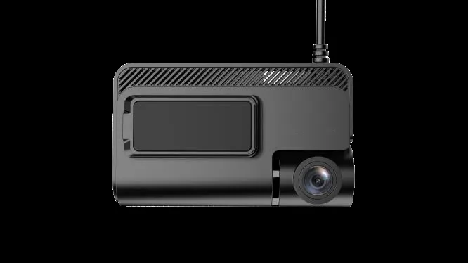 M2M dual-lens AI dashcam with driver-monitoring camera
